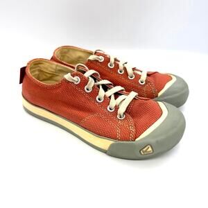 KEEN Women's Coronado Loe Top Canvas Lace-up Sneakers Coral Size 6